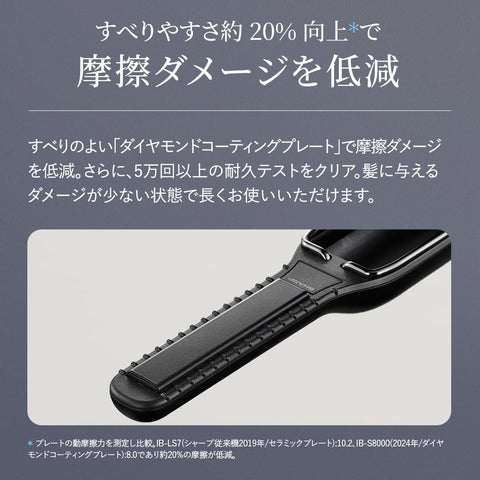【2026年3月発売】シャープ SHARP パワーモバイル コードレス ヘアアイロン IB-S510B-W 幅12mm 大容量バッテリー USB Type-C対応 ルミナスホワイト