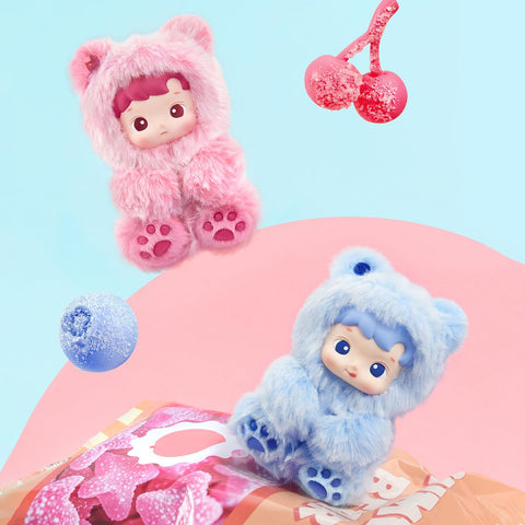POP MART HACIPUPU Gummy Bear Series Plush Pendant, 1 Piece, Pop-Mart Toy Toy Toy (1 Piece), Blind Box, Plastic Model, Premium Toy, PVC, Soft Vinyl, Original Character, Birthday Gift