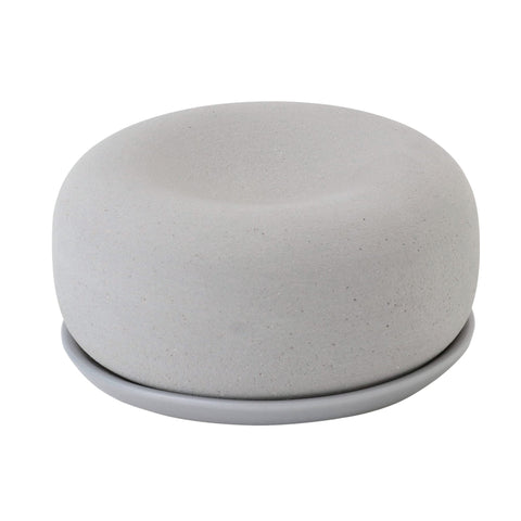無印良品 アロマストーン 皿付・グレー 直径65×30mm 02868291