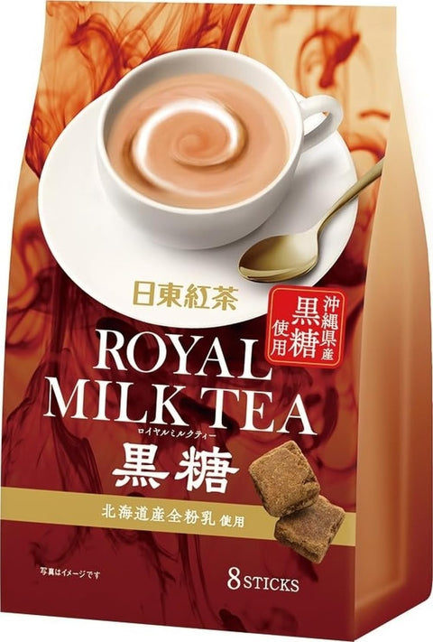 三井农林 日东红茶 皇家奶茶 黑糖 8瓶×6个