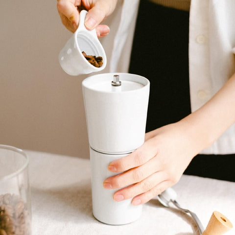 HARIO(ハリオ)Ceramic Coffee Grinder コーヒー粉30g ホワイト 有田焼 シンプル S-CCG-2-W