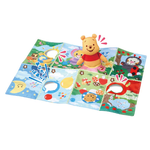 Disney Parent-child Educational Mi ~ Tsuken! Hide and Seek Cloth Picture Book, Winnie the Pooh