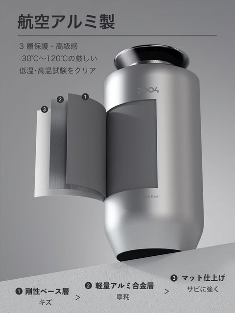 【2026新上市・4瓶一组持续80个月】FLIRVA 车载芳香剂 无水 车载香薰机 香薰机 车载 喷雾式 香氛 喷雾式香薰机 |静音・精巧航空铝制・无线设计・内置4000mAh,可使用72小时・自动ON/OFF|DIY(白色麝香&白色)高级礼品盒包装 L2000