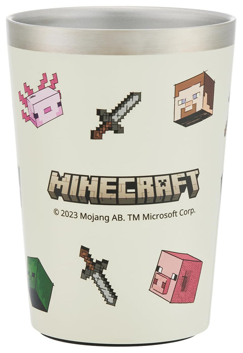 Skater STCV2 Convenience Store Coffee Stainless Steel Tumbler, M, Hot and Cold Insulated, Minecraft Explore More