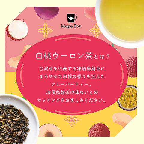 머그앤팟 백도 우롱차 (티백 2g x 6팩)