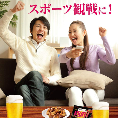 Cratsu Pepper Bacon, 6 Bags x 8, Ezaki Glico