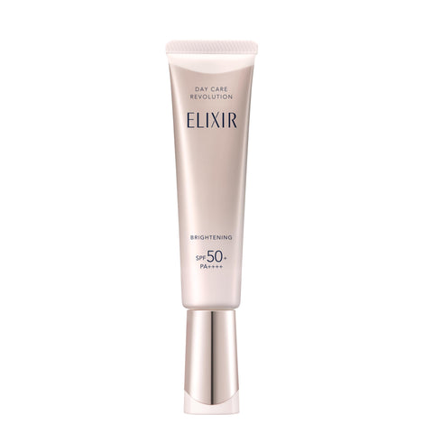 ELIXIR Day Care Revolution Brightening +ba 35mL [2025型號] 準藥品UV乳液，早期使用，防曬，緊緻，保濕，SPF50+ PA++++，抗衰老護理，白色，資生堂