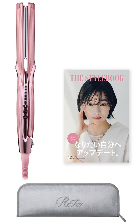 [Official Store Limited] ReFa Straight Iron Pro (Pink) Exclusive Case and Hair Arrangement Guide Book Included
