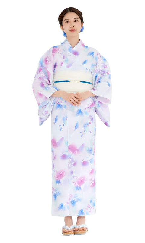 [NISHIORI] Two-part Yukata, Women's, Separate Yukata, Single Item, Easy to Wear, Summer Festivals, Fireworks Display, Women's, Trend Pattern, Japanese Modern, Not Easy to Fall Out