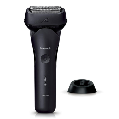 Panasonic ES-L340W-K Lamb Dash 3 Blade Electric Shaver, Men's, Contact Swing Head, Black