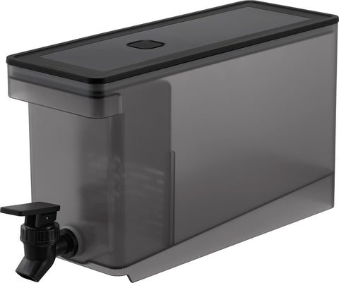 山崎實業 冰箱 飲料壺 2.8公升 黑色 W10×D31.5×H17厘米(含水龍頭、閥門) 塔塔 Tower 可用洗碗機清洗 冷水壺 大麥茶壺 1583