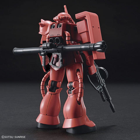 HGUC Mobile Suit Gundam Char’s Zaku II Model, 1/144 Scale, Color-Coded Plastic Model