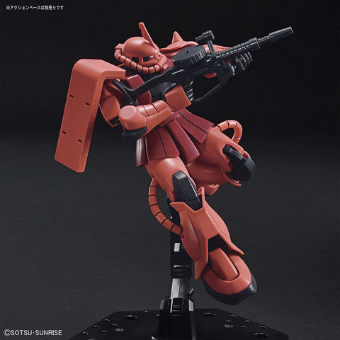 HGUC Mobile Suit Gundam Char’s Zaku II Model, 1/144 Scale, Color-Coded Plastic Model