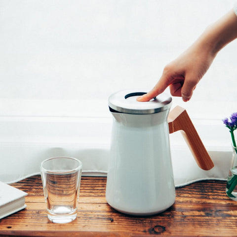 HARIO(ハリオ) ステンレスサーマルポット Stainless Thermal Pot 保存可能容量600ml ホワイト S-STP-600-W