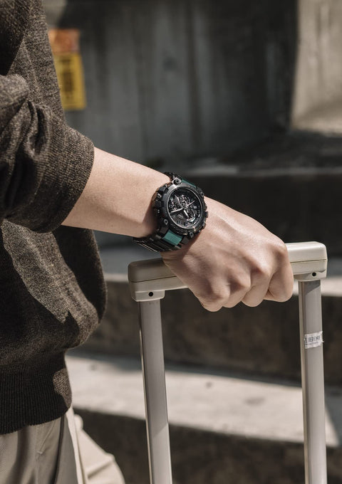 Casio G-Shock MTG-B3000 Series Wristwatch, Genuine Japanese Product, green, Layer Composite Band