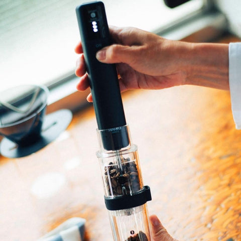 HARIO(ハリオ) 移动 磨豆器 棒 黑色 咖啡磨豆机 电动 辅助 礼物 赠品 EMS-1B
