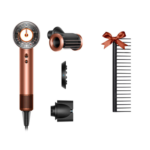 Dyson 戴森 吹风机 Dyson Supersonic Nural Shine 吹风机 香槟玫瑰 (HD16 AS G) 大风量 速干 头皮护理 【Amazon.co.jp 限定】【因为风强劲,低温却速干】【附带限定礼品梳子】