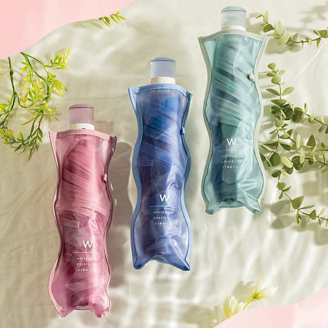 Wpc. ［塑料伞］花瓶底花朵伞 迷你 绿色 折叠伞 可爱 时尚 通勤 上学 拍照 花瓶 收纳盒 旅行 女士 PT-0081-002