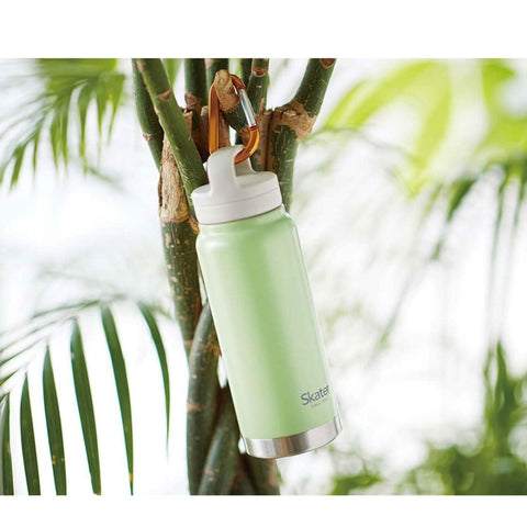 Skater STSC4-A Insulated Stainless Steel Mug Bottle, 16.9 fl oz (500 ml), Screw Handle, Dull Green