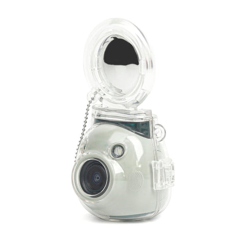 HIYQIN Instax Mini Pal Case, Compatible with Instax Mini Pal, Fujifilm Case, Mini Pal Protective Cover, Selfie Assistance, Mini PAL Camera Case, Mini Pal Transparent Cover, Convenient Removable,