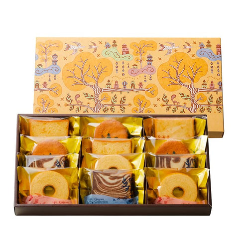 【上野月堂 Gato Collection 12個裝】點心 烤點心 禮物 甜點 禦中元 夏 禮物 點心折疊 問候 麤品 禮物 點心 紀念品 禮物 麤品 上野風月堂 風月堂 退職 問候 磅蛋糕 氣球蛋糕 馬德琳