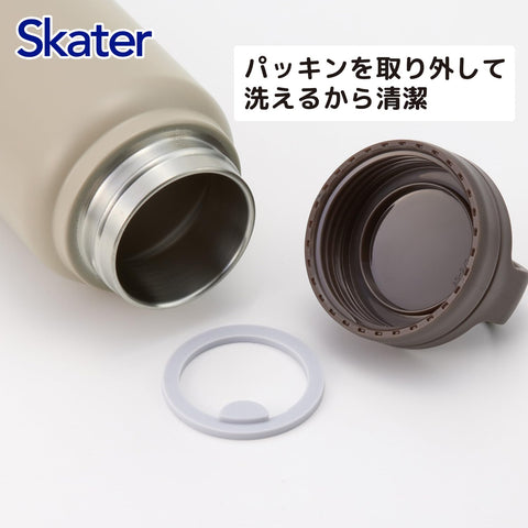 Skater STSC5-A Thermal Insulated Stainless Steel Mug Bottle, 16.9 fl oz (500 ml), Screw Handle, Tom & Jerry Ohirune