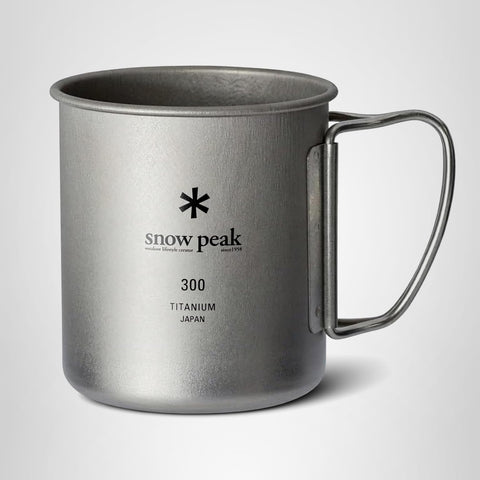 Snow Peak Snow Peak 水杯 鈦 單杯 容量300毫升 MG-142 水杯 輕量 戶外 露營
