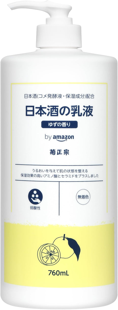 亞馬遜 Kikumasamune 清酒乳液，柚子香味，760mL（清酒）