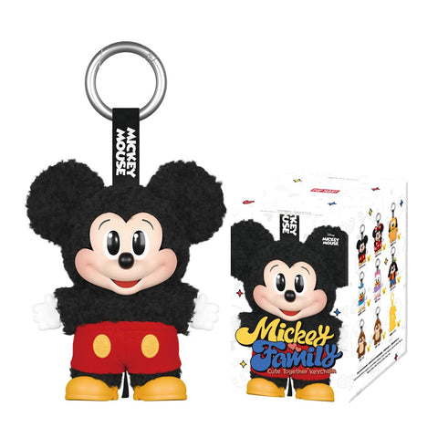 POP MART DISNEY ミッキーファミリー キュート トゥギャザー ぬいぐるみキーチェーン シリーズ【1ピース】 ポップマート ガチャガチャ ブラインド ボックス フィギュア プラモデル プレミアム おもちゃ PVC ソフビ オリジナル キャラクター 誕生日 プレゼント