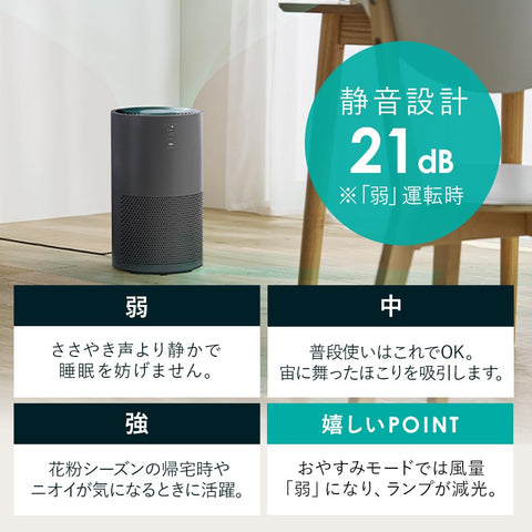 Iris Ohyama Air Purifier, Compact for 16 tatami mats, Deodorizing, Sterilizing, Deodorizing, Dust, Pollen, Dust Collection, PM2.5, Pet, Silent, Energy Saving, Lightweight, Tobacco, Allergy Protection