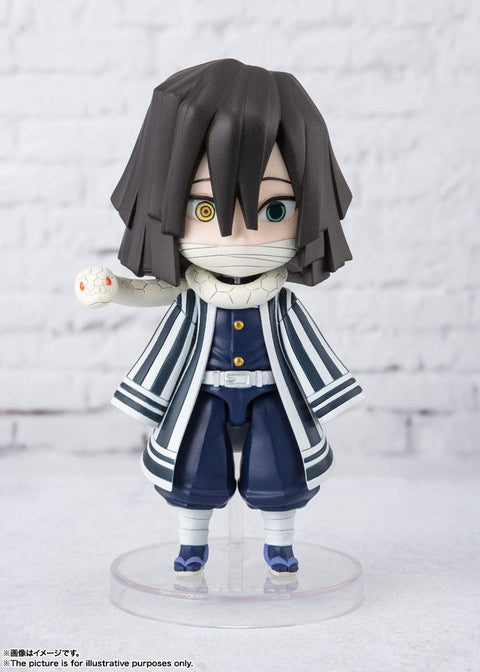 TAMASHII NATIONS 197427 Figuarts Mini Demon Slayer Obanai Iguro Mini Figure, Approx. 3.5 inches (90 mm), PVC/ABS, Painted Action Figure