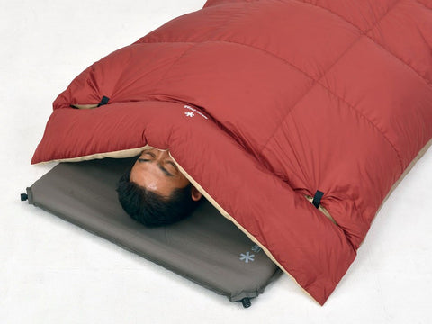 スノーピーク(snow peak) 寝袋 防災 キャンピングマット付属 グランドオフトン シングルダウン量1000g [下限温度-15度] BD-050 ウォッシャブルダウン キャンプ アウトドア
