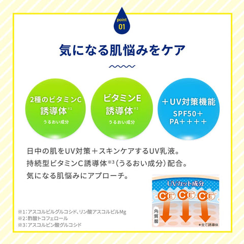멜라노 CC 딥 데이 케어 UV 에멀전 50g (비타민 C 블렌드 톤업 SPF 50+ PA++++)