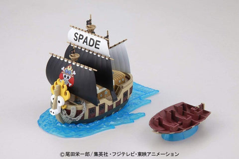 Bandai Spirits One Piece Great Ship (Grand Ship) Collection, Pirate Ship of Spade Pirates, Color Coded Plastic Model