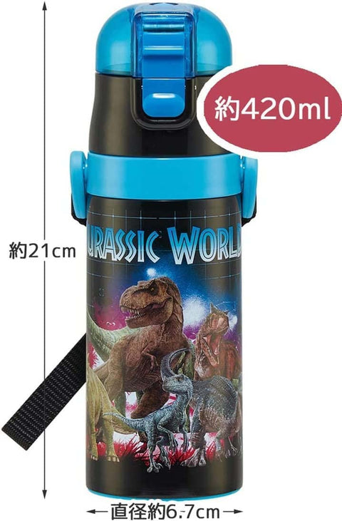 スケーター(Skater) 水筒 350ml ジュラシック・ワールド 23 子供用 直飲み コップ飲み 2WAY コップ付き ステンレス SKDC3-A