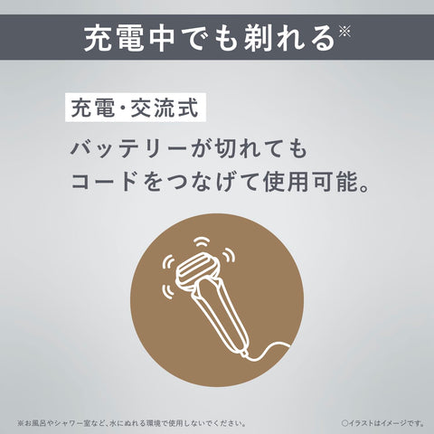 パナソニック シェーバー ラムダッシュ 3枚刃 電動 髭剃り メンズ 充電スタンド 密着スイングヘッド ES-L340D-R 赤
