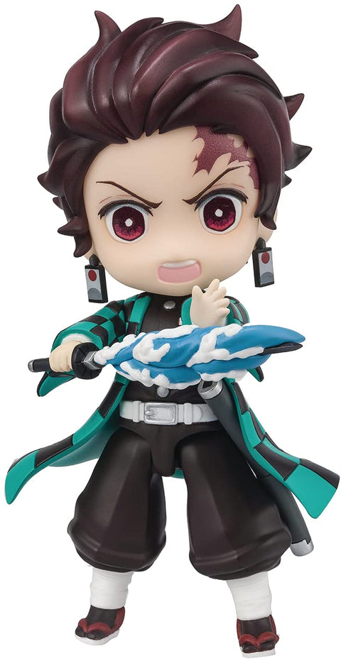 TAMASHII NATIONS Figuarts Mini Demon Slayer Tanjiro Kamado Water Breathing Mini Figure, Approx. 3.5 inches (90 mm), PVC/ABS, Painted Action Figure