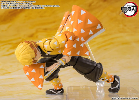 TAMASHII NATIONS S.H.Figuarts 鬼灭之刃 我妻善逸 约140毫米 PVC&ABS材质 已上色可动手办