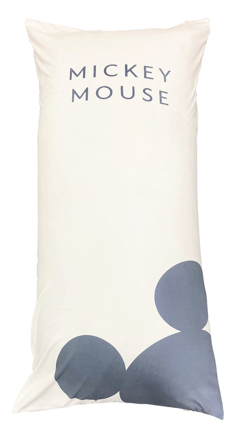 MORIPiLO ディズニー ビーズクッション カバー (ミッキーマウス Midi用カバー) 65x135cm ベージュ Yogibo ヨギボー ミディ 互換品 代用 グッズ 可愛い 柔らかめ Disney キャラクター まくらのモリシタ
