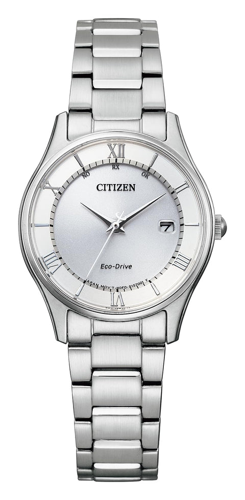 Citizen ES0000-79A Women's Watch, Citizen Collection, Eco-Drive Radio Watch, Dial color - white, watch