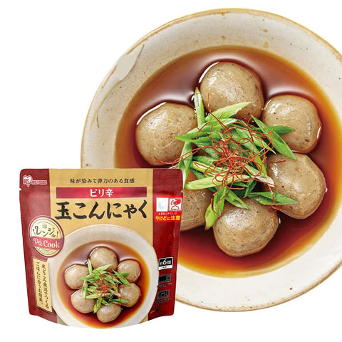 Iris Ohyama de Pa Cook ready-to-eat Spicy Ball Konjac, 5.1 oz (145 g), Side Dishes, Microwaveable
