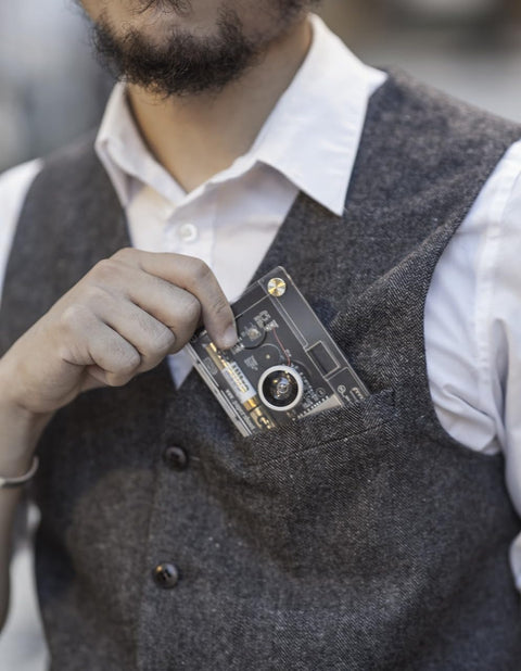 ペーパーシュート(papershoot) CROZ VANGUARD Camera Set/透明・クリア (本体 ＋ ケースセット) 2000万画素 レトロデジタルカメラセット (SNS映え/トイカメラ/フィルム風撮影)