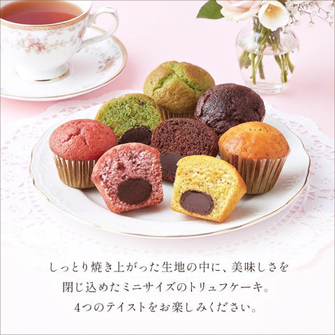 BOULMICH BOULMICH 迷你松露蛋糕 (16個裝(當天發貨)) 禮物 禮物 人氣 訂購 甜點 混裝 家庭慶祝 生日回禮 年終 年終 年終