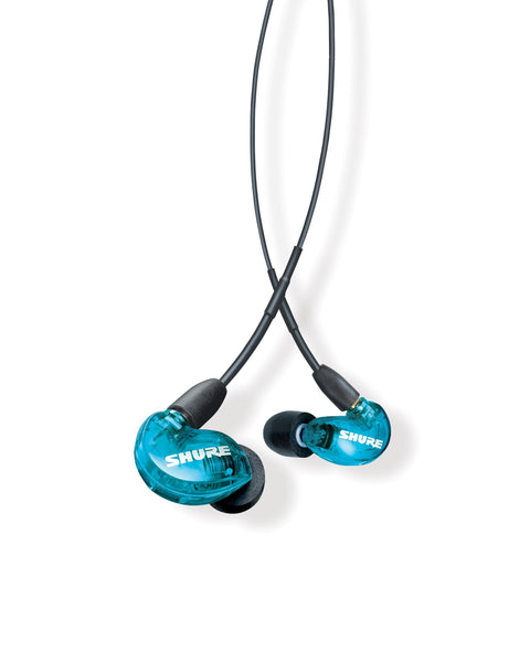 SHURE 隔音耳機 SE215 特別版變壓器圖形露天藍色 SE215SPE-A