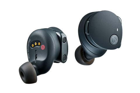 Audio-Technica ATH-CKS50TW2 BK (E) Wireless Earbuds, Bluetooth, Noise Cancelling, Deep Bass, w/ Original Sticker, Magnetic Switch, Up to 65 Hours Playback, IP55 Waterproof, Multipoint Support, Black