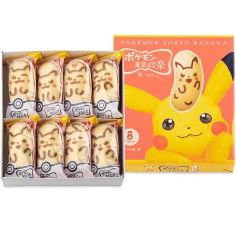 Tokyo Banana Pikachu "Mikita" Banana Flavor, 8 Pieces, Tokyo Banana