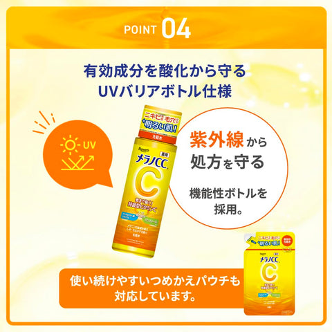 メラノCC 薬用しみ対策美白化粧水 しっとり 170ml（Wビタミンチャージ パンテノール配合）【EC先行】