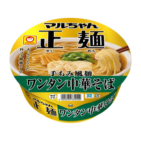 Maruchan 正面 水杯 單TAN中式蕎麥麵 (117克×12個/杯麵) 即席 即食拉麵 (糯糯手搓風面 × 濃鬱醬油湯) 買箱 拉麵 東洋水產
