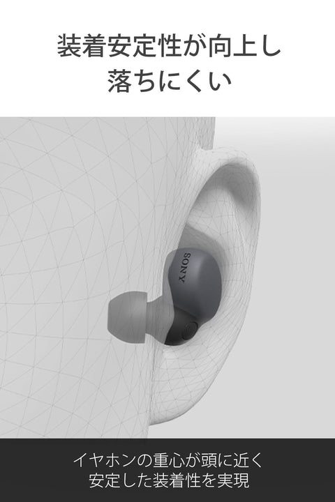소니 (SONY) 무선 노이즈 캔슬링 스테레오 이어폰 LinkBuds S WF-LS900N: 경량/소형/뉴칸/외장형 사운드 캡처/다양한 사용성/블랙 WF-LS900N BC
