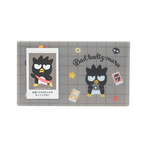 サンリオ(SANRIO) チェキ用ポケットアルバム（エンジョイアイドル） バッドばつ丸 PP 収納可能サイズ:約8.6×5.4cm 60ポケット 収納 コレクション 整理保管 493708